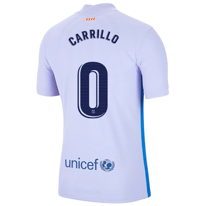 Hombre Camiseta Jorge Carrillo #0 Violetaa Claro 2ª Equipación 2021/22 La Camisa Z495