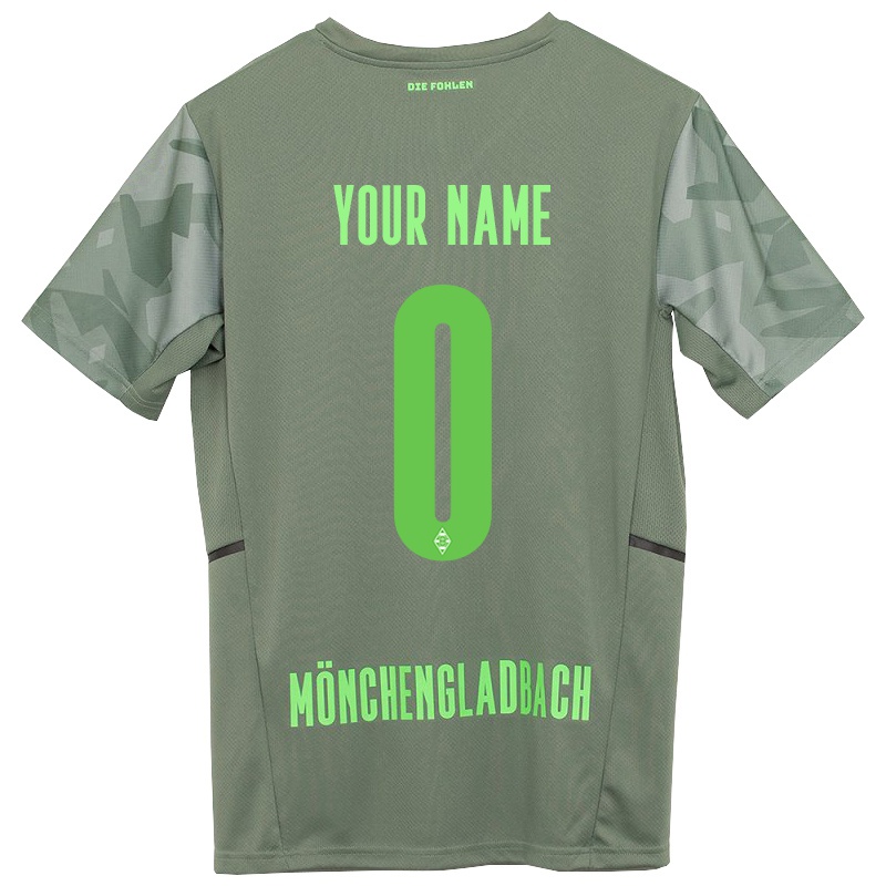 Hombre Camiseta Tu Nombre #0 Verde Oscuro 2ª Equipación 2021/22 La Camisa Z540