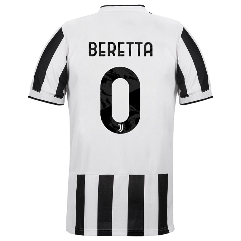 Hombre Camiseta Beatrice Beretta #0 Blanco Negro 1ª Equipación 2021/22 La Camisa Z320