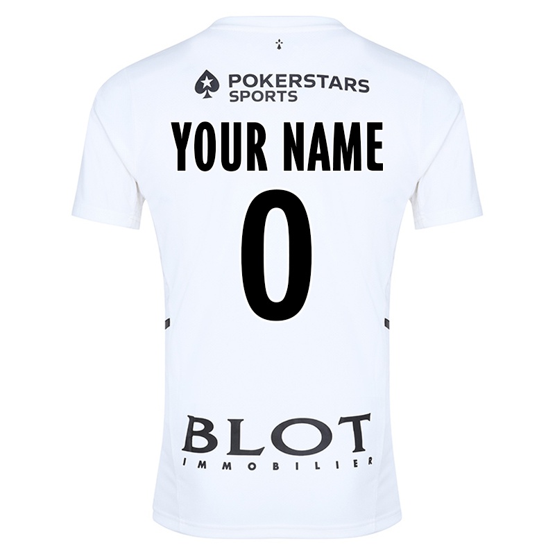 Hombre Camiseta Tu Nombre #0 Blanco 2ª Equipación 2021/22 La Camisa Z558