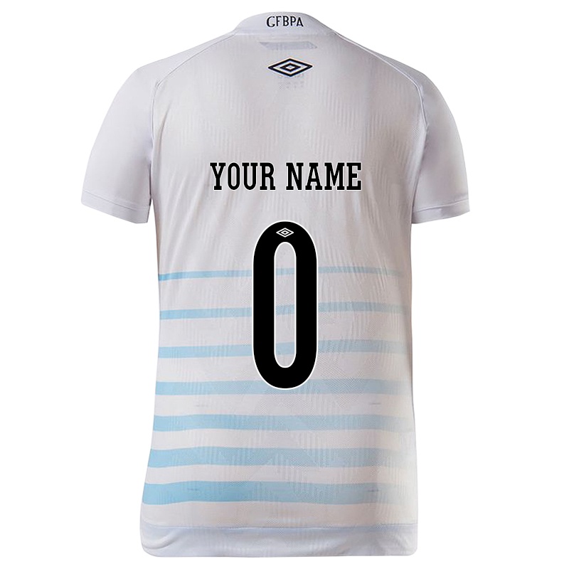 Hombre Camiseta Tu Nombre #0 Blanco Azul 2ª Equipación 2021/22 La Camisa Z570