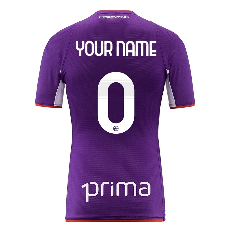 Hombre Camiseta Tu Nombre #0 Violeta 1ª Equipación 2021/22 La Camisa Z396
