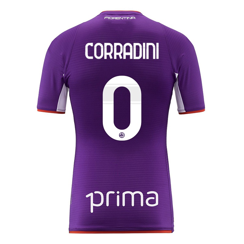 Hombre Camiseta Giovanni Corradini #0 Violeta 1ª Equipación 2021/22 La Camisa Z423