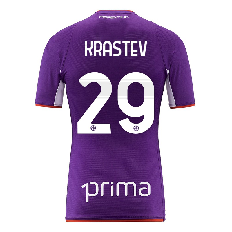 Hombre Camiseta Dimo Krastev #29 Violeta 1ª Equipación 2021/22 La Camisa Z425