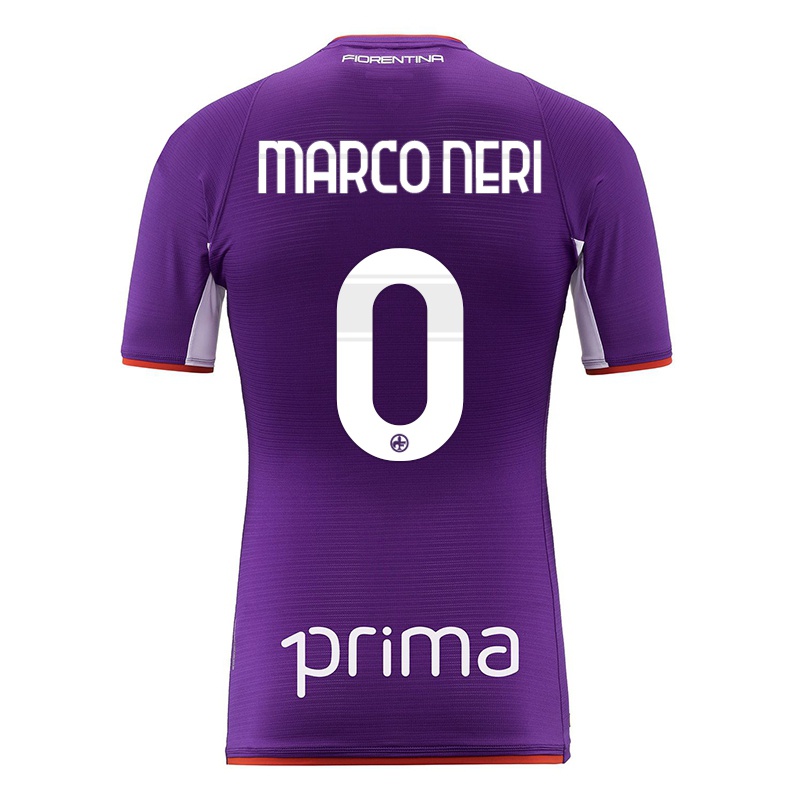 Hombre Camiseta Gian Marco Neri #0 Violeta 1ª Equipación 2021/22 La Camisa Z427
