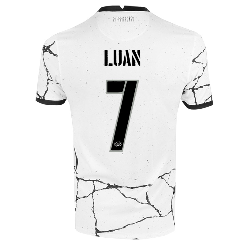 Hombre Camiseta Luan #7 Blanco 1ª Equipación 2021/22 La Camisa