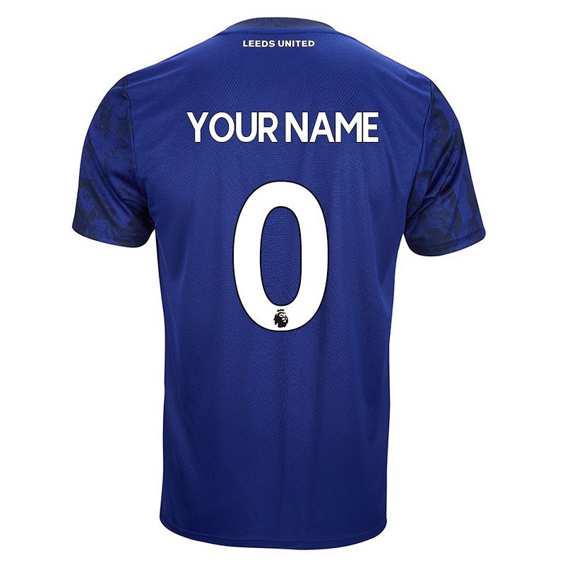 Hombre Camiseta Tu Nombre #0 Azul Real 2ª Equipación 2021/22 La Camisa Z574