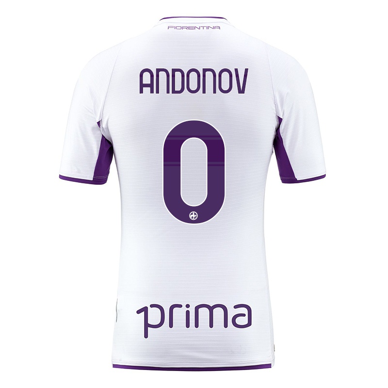 Hombre Camiseta Ivan Andonov #0 Blanco 2ª Equipación 2021/22 La Camisa Z595