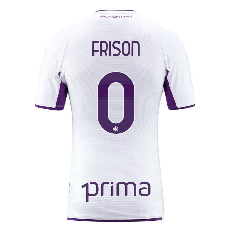 Hombre Camiseta Filippo Frison #0 Blanco 2ª Equipación 2021/22 La Camisa Z597