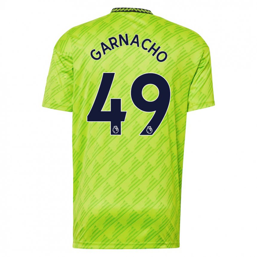 Niño Camiseta Alejandro Garnacho #49 Verde Claro Equipación Tercera 2022/23 La Camisa