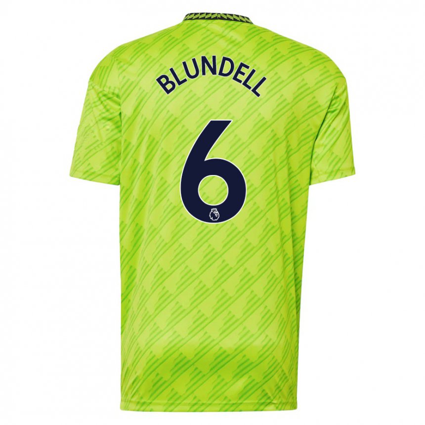 Niño Camiseta Hannah Blundell #6 Verde Claro Equipación Tercera 2022/23 La Camisa
