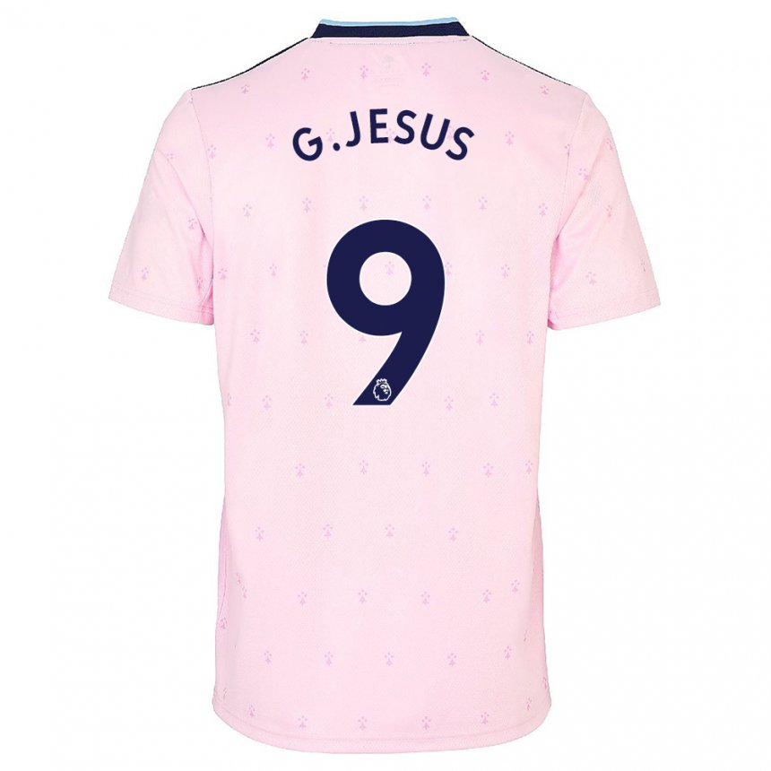 Niño Camiseta Gabriel Jesus #9 Rosa Azul Marino Equipación Tercera 2022/23 La Camisa