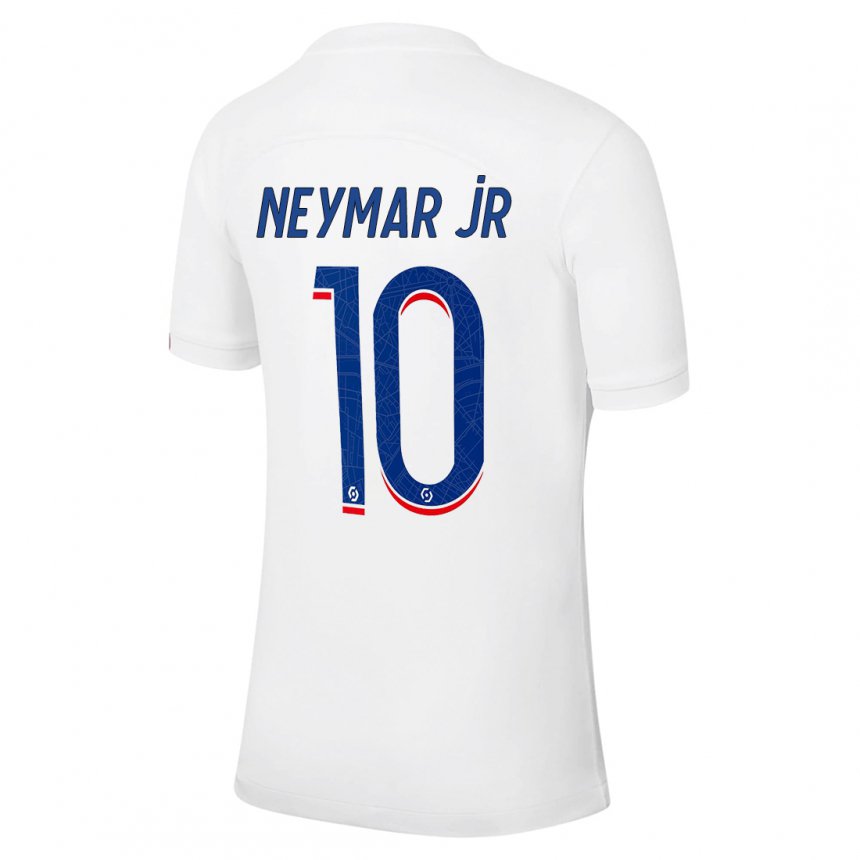 Niño Camiseta Neymar #10 Azul Blanco Equipación Tercera 2022/23 La Camisa