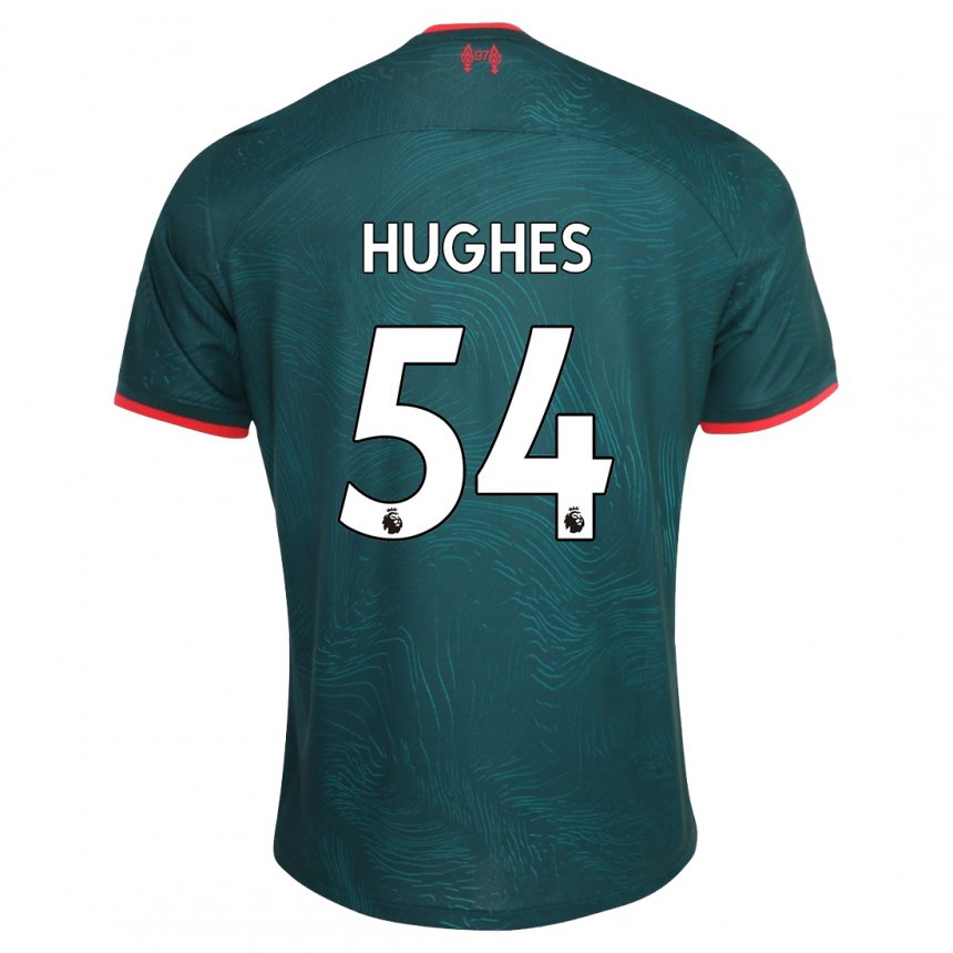 Hombre Camiseta Liam Hughes #54 Verde Oscuro Equipación Tercera 2022/23 La Camisa