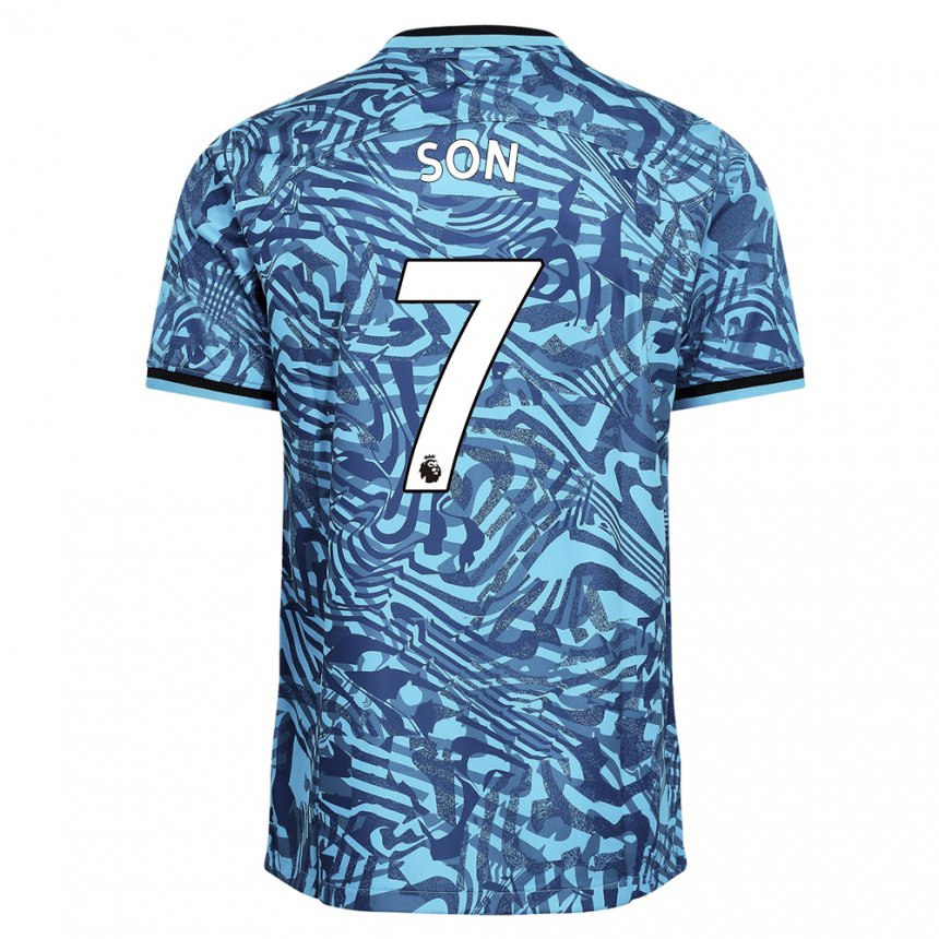 Hombre Camiseta Heung-min Son #7 Azul Azul Marino Equipación Tercera 2022/23 La Camisa