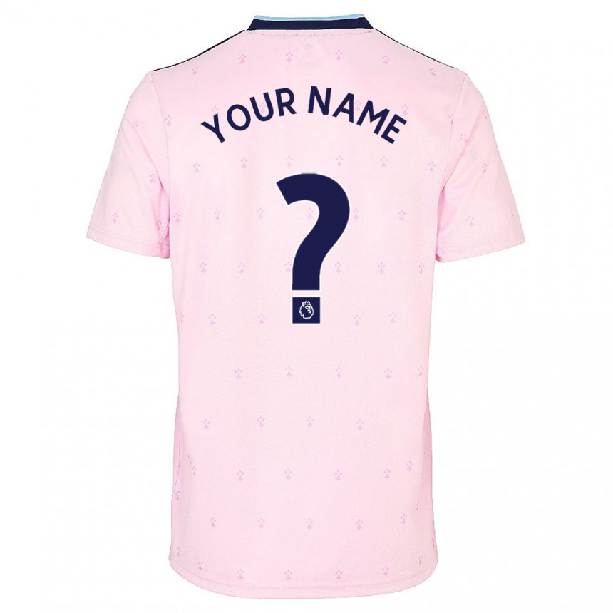 Mujer Camiseta Su Nombre #0 Rosa Azul Marino Equipación Tercera 2022/23 La Camisa