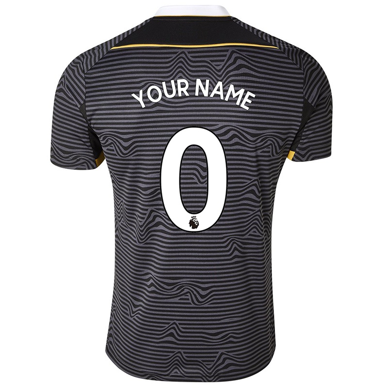 Mujer Camiseta Tu Nombre #0 Negro 2ª Equipación 2021/22 La Camisa Z864