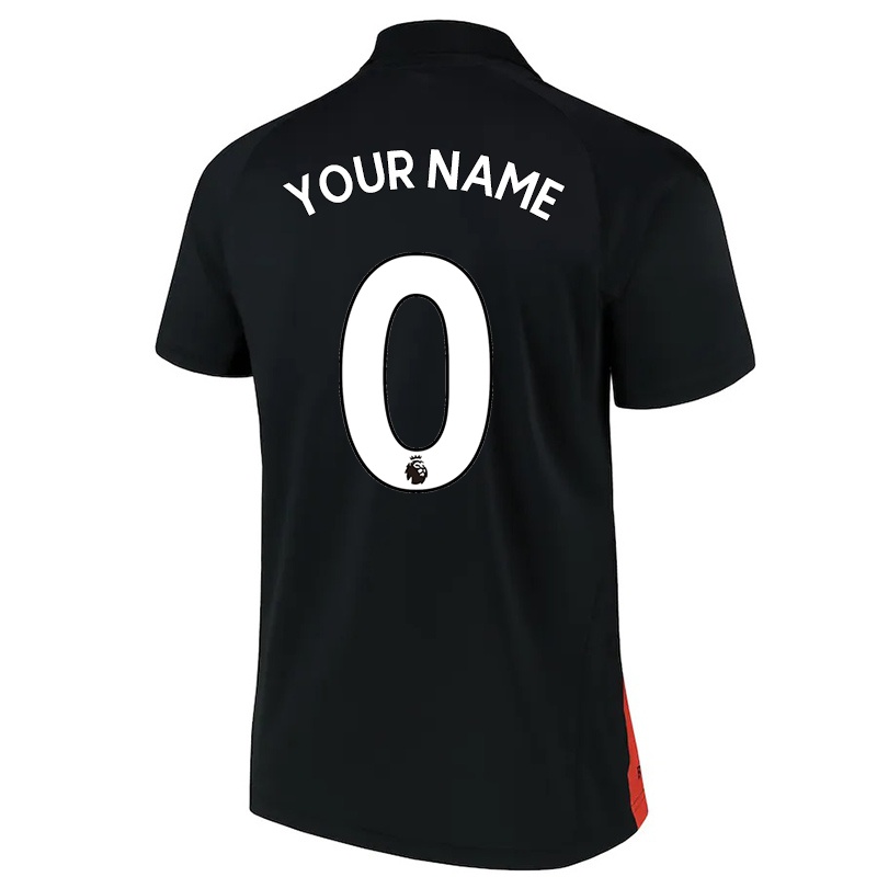 Mujer Camiseta Tu Nombre #0 Negro 2ª Equipación 2021/22 La Camisa Z861