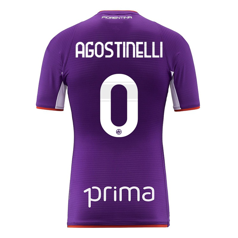 Mujer Camiseta Vittorio Agostinelli #0 Violeta 1ª Equipación 2021/22 La Camisa Z833