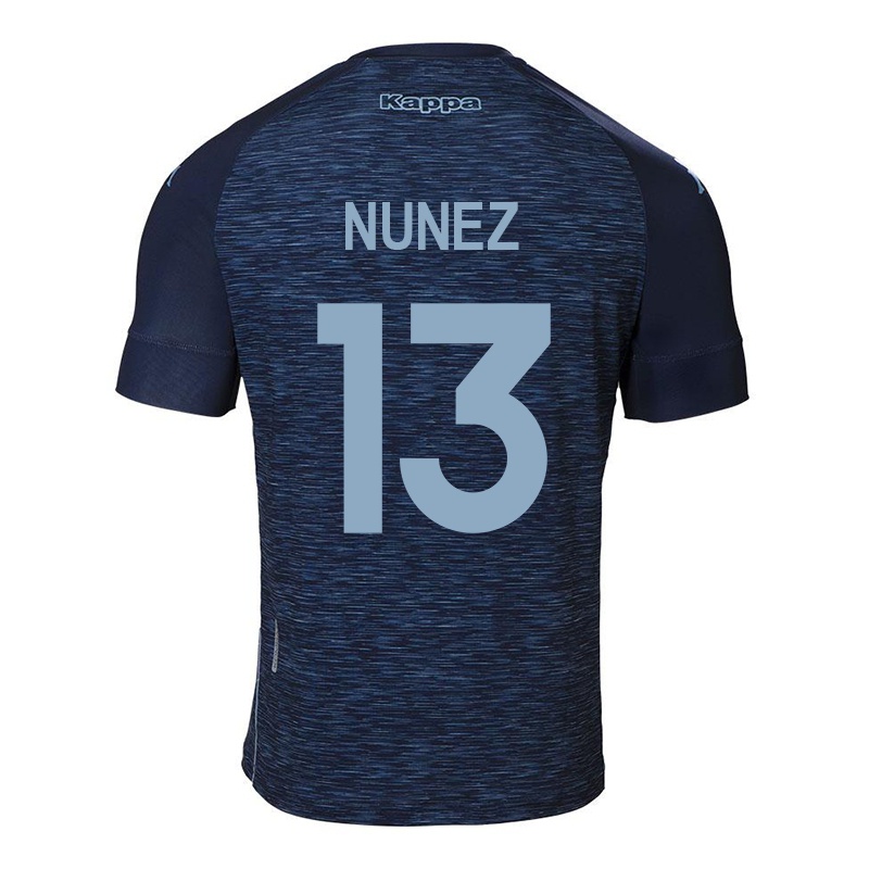 Mujer Camiseta Matias Nunez #13 Azul Oscuro 2ª Equipación 2021/22 La Camisa