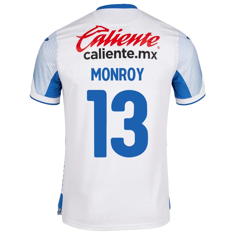 Mujer Camiseta Daniela Monroy #13 Blanco 2ª Equipación 2021/22 La Camisa