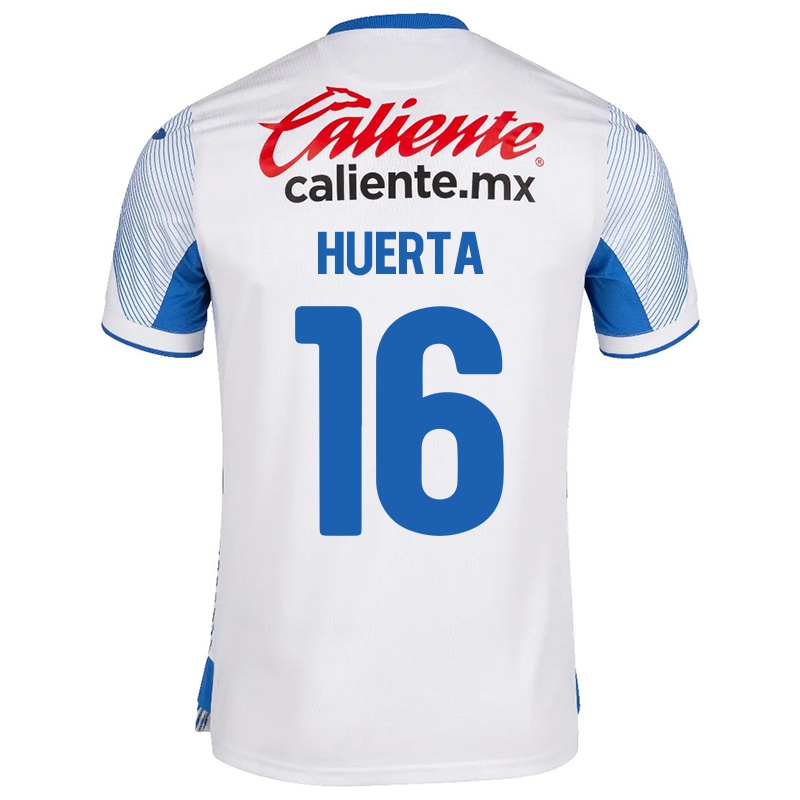 Mujer Camiseta Ana Gabriela Huerta #16 Blanco 2ª Equipación 2021/22 La Camisa