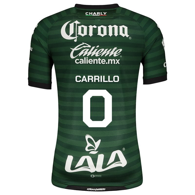 Mujer Camiseta Carrillo #0 Blanco Verde 2ª Equipación 2021/22 La Camisa