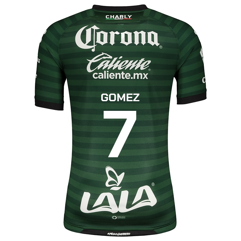 Mujer Camiseta Estela Gomez #7 Blanco Verde 2ª Equipación 2021/22 La Camisa