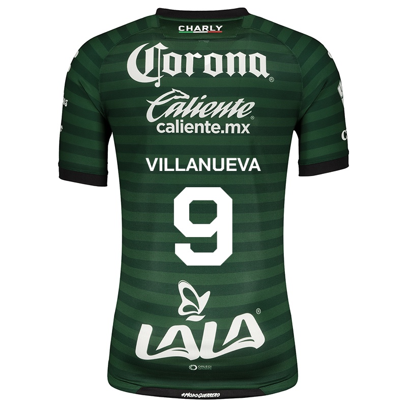 Mujer Camiseta Alexia Villanueva #9 Blanco Verde 2ª Equipación 2021/22 La Camisa