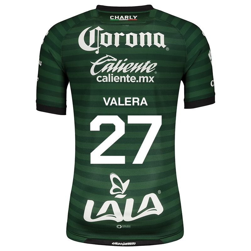 Mujer Camiseta Marcela Valera #27 Blanco Verde 2ª Equipación 2021/22 La Camisa