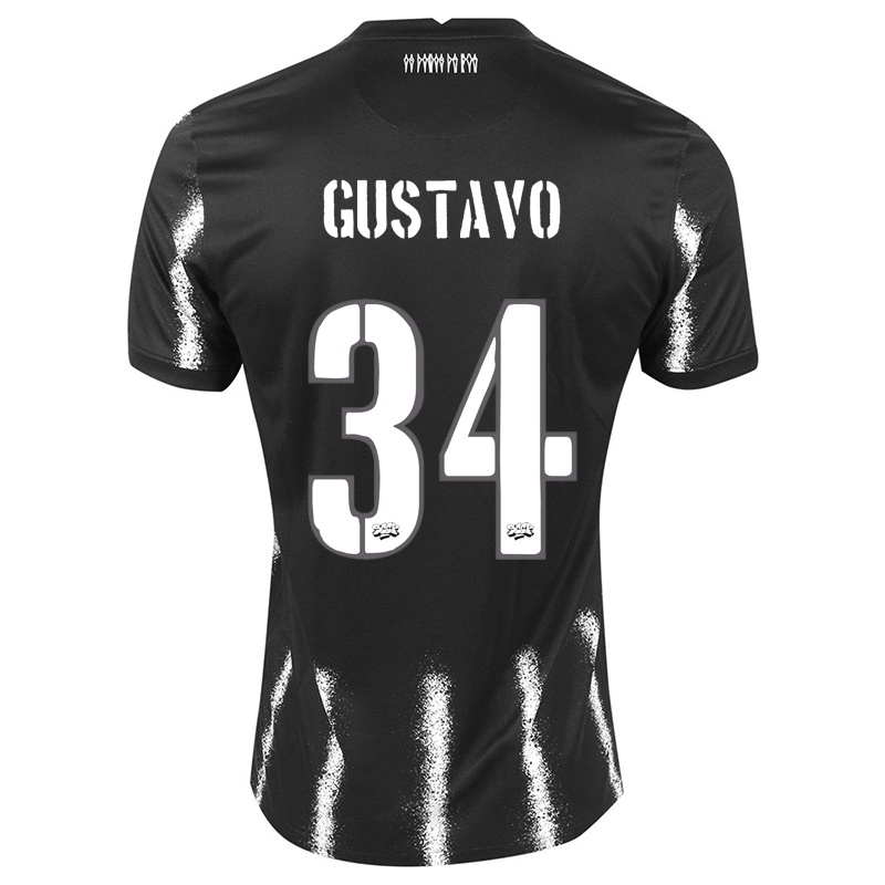 Mujer Camiseta Raul Gustavo #34 Negro 2ª Equipación 2021/22 La Camisa