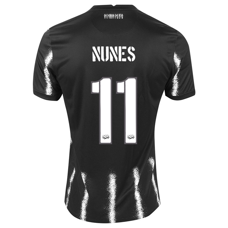 Mujer Camiseta Gabi Nunes #11 Negro 2ª Equipación 2021/22 La Camisa