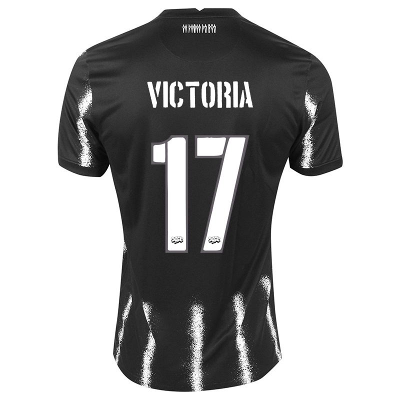Mujer Camiseta Victoria #17 Negro 2ª Equipación 2021/22 La Camisa