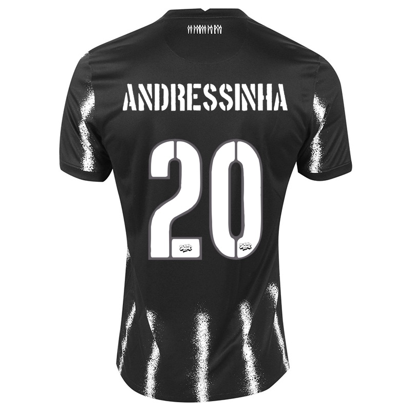 Mujer Camiseta Andressinha #20 Negro 2ª Equipación 2021/22 La Camisa