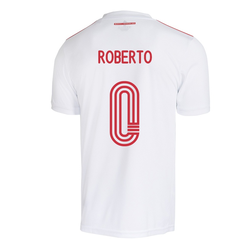 Mujer Camiseta Roberto #0 Blanco 2ª Equipación 2021/22 La Camisa
