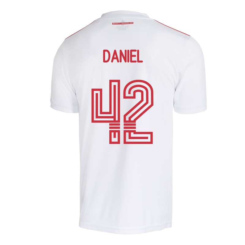 Mujer Camiseta Daniel #42 Blanco 2ª Equipación 2021/22 La Camisa