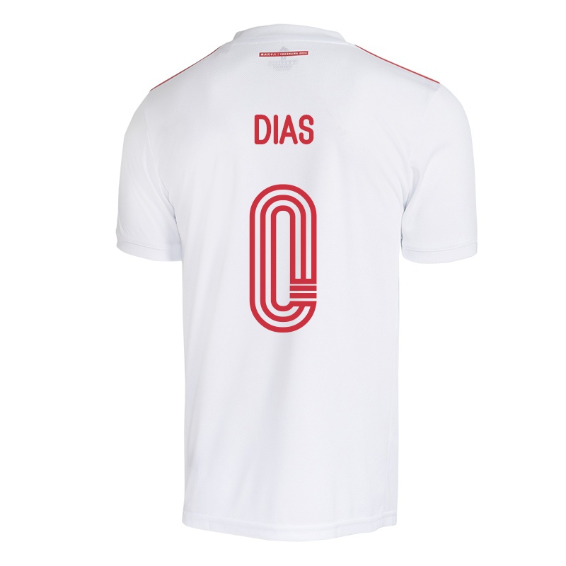 Mujer Camiseta Matheus Dias #0 Blanco 2ª Equipación 2021/22 La Camisa