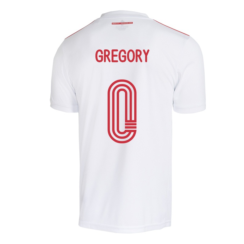 Mujer Camiseta Gregory #0 Blanco 2ª Equipación 2021/22 La Camisa