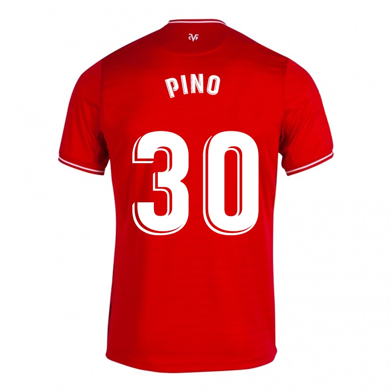 Mujer Camiseta Yeremi Pino #30 Rojo 2ª Equipación 2021/22 La Camisa