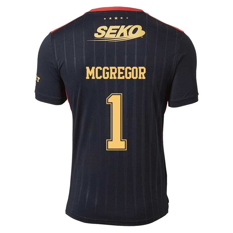 Mujer Camiseta Allan Mcgregor #1 Negro 2ª Equipación 2021/22 La Camisa