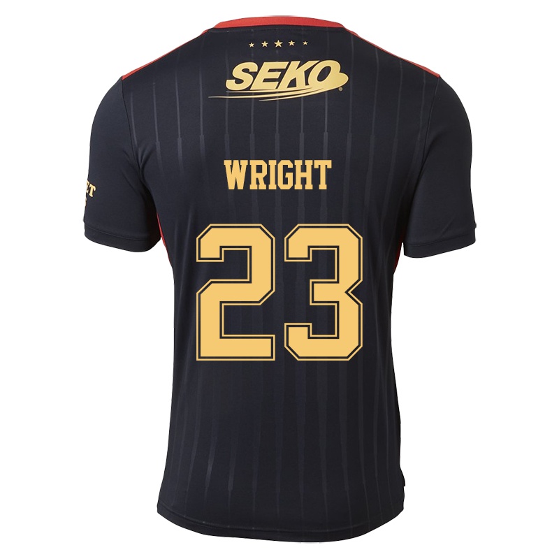 Mujer Camiseta Scott Wright #23 Negro 2ª Equipación 2021/22 La Camisa