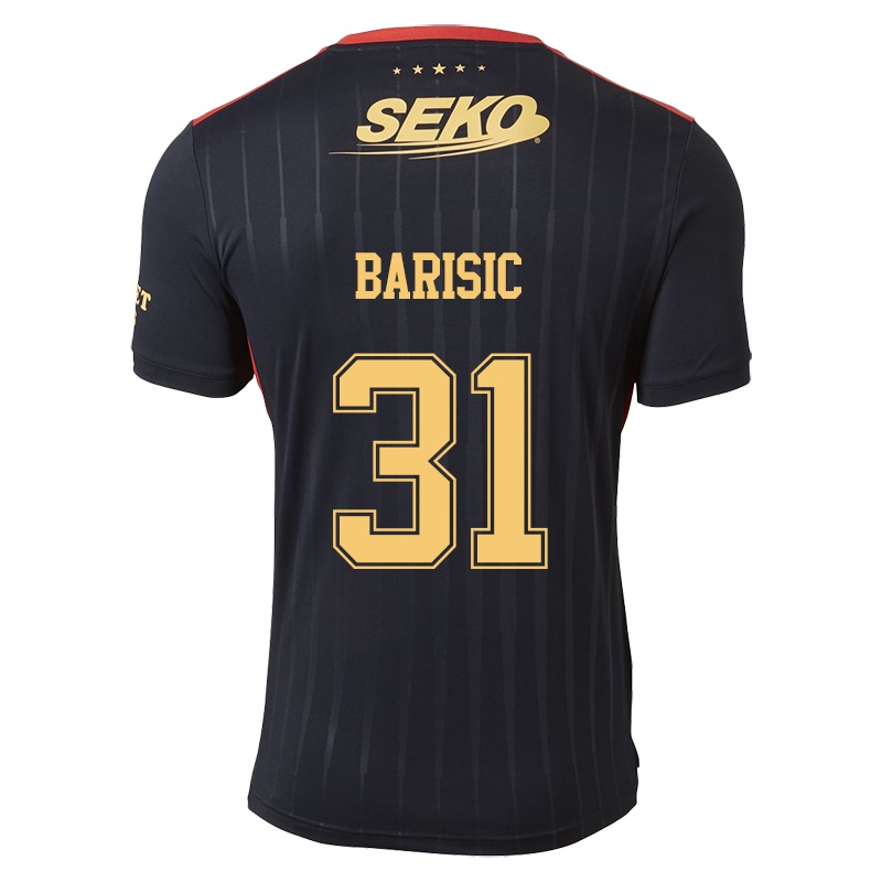 Mujer Camiseta Borna Barisic #31 Negro 2ª Equipación 2021/22 La Camisa
