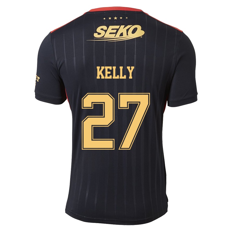 Mujer Camiseta Stephen Kelly #27 Negro 2ª Equipación 2021/22 La Camisa