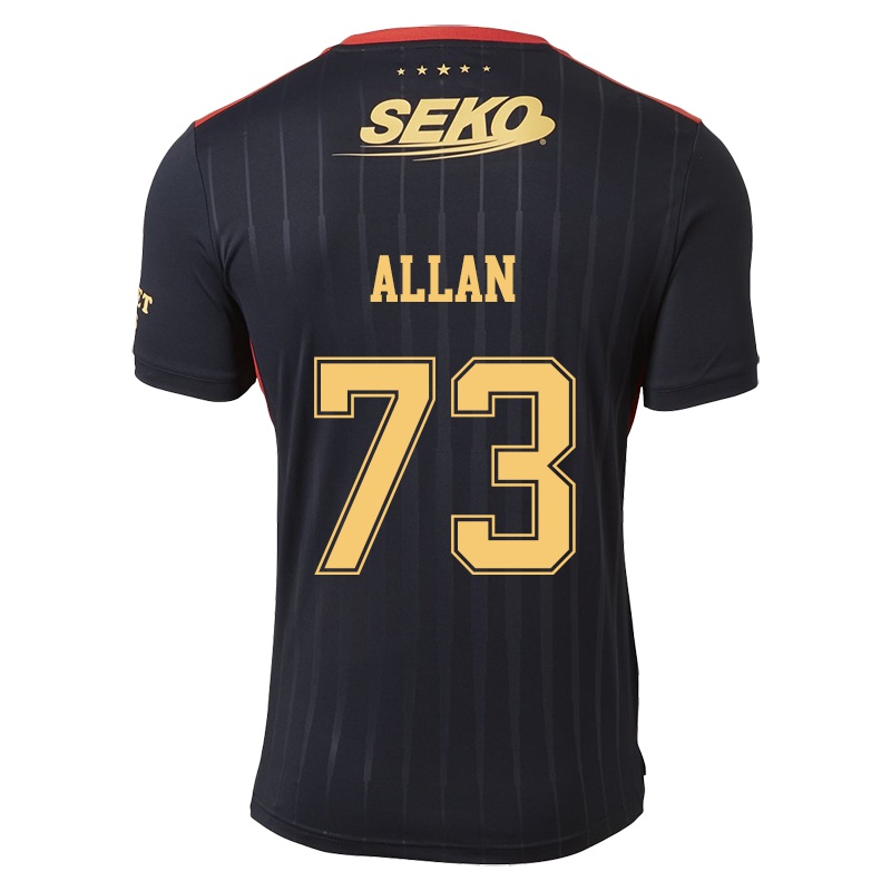 Mujer Camiseta Connor Allan #73 Negro 2ª Equipación 2021/22 La Camisa