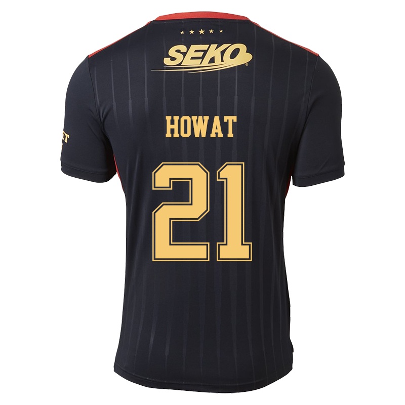 Mujer Camiseta Kirsty Howat #21 Negro 2ª Equipación 2021/22 La Camisa