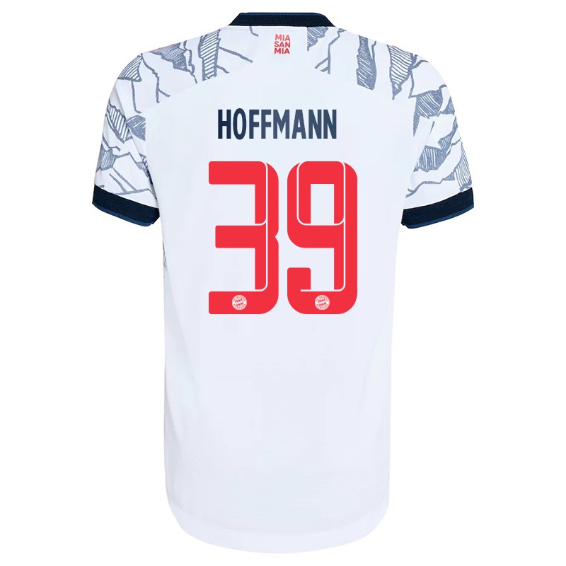 Mujer Camiseta Ron-thorben Hoffmann #39 Gris Blanco 3ª Equipación 2021/22 La Camisa