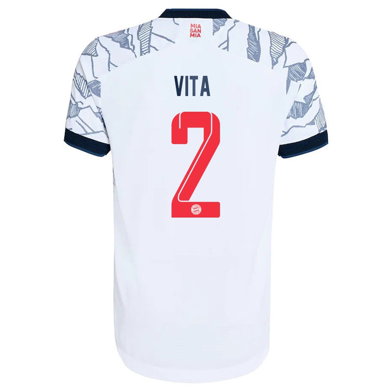 Mujer Camiseta Remy Vita #2 Gris Blanco 3ª Equipación 2021/22 La Camisa