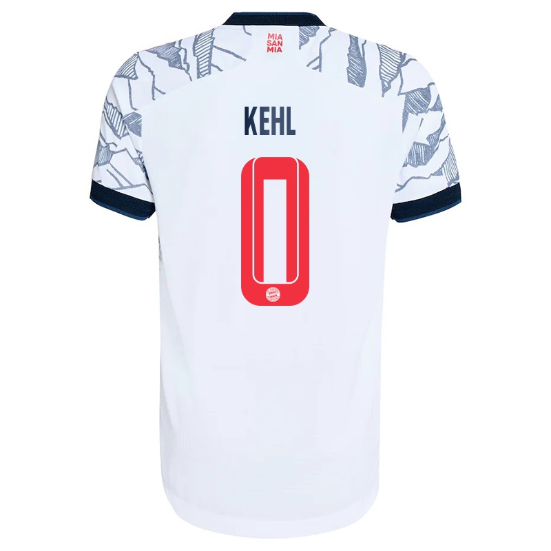Mujer Camiseta Jonas Kehl #0 Gris Blanco 3ª Equipación 2021/22 La Camisa