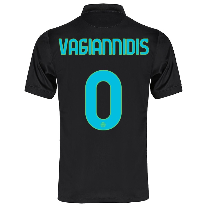 Mujer Camiseta Georgios Vagiannidis #0 Negro 3ª Equipación 2021/22 La Camisa