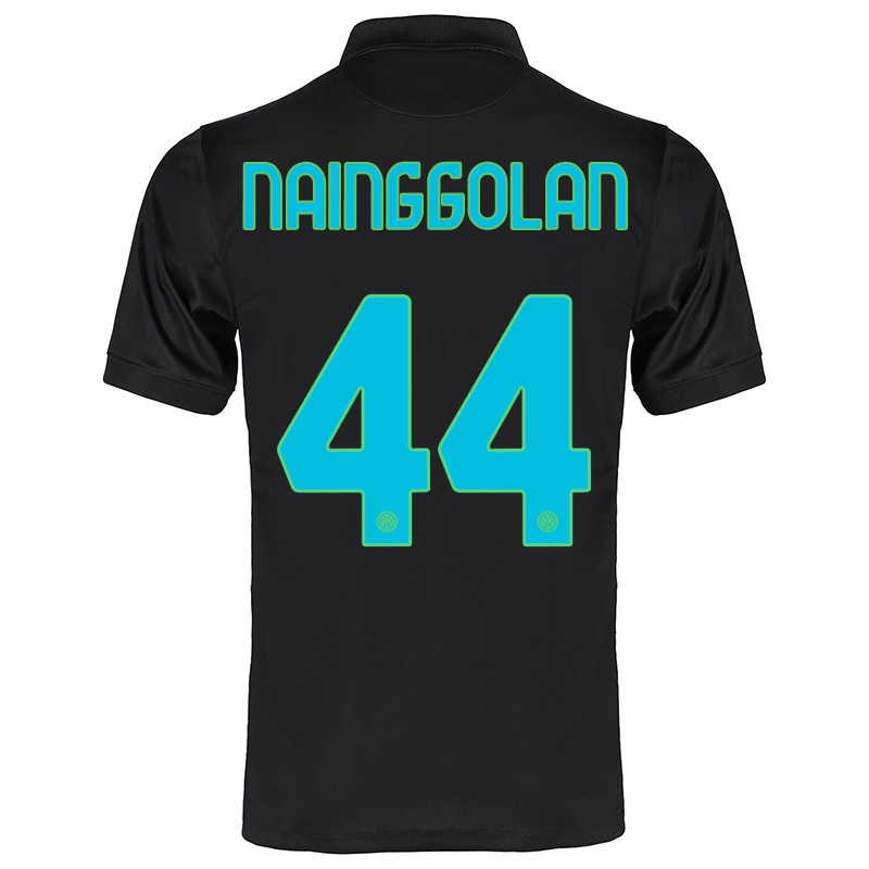 Mujer Camiseta Radja Nainggolan #44 Negro 3ª Equipación 2021/22 La Camisa